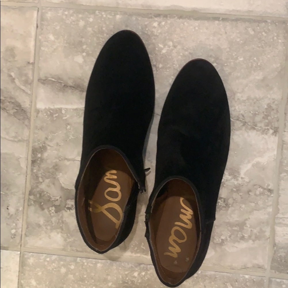 Sam Edelman Petty black suede booties